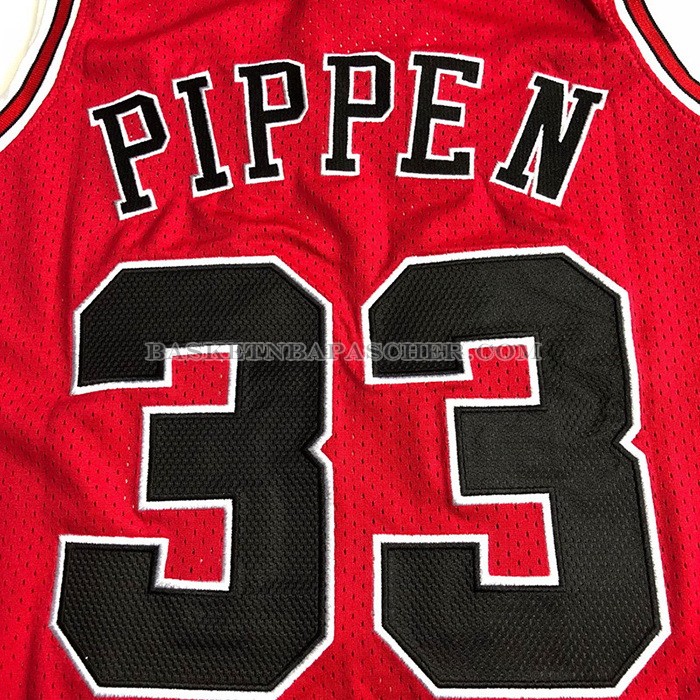 Maillot Chicago Bulls Scottie Pippen NO 33 Mitchell & Ness 1997-98 Rouge